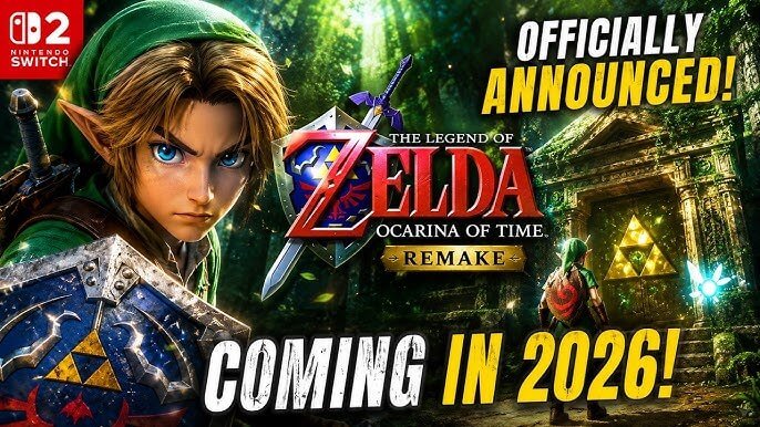 The Legend of Zelda Ocarina of Time Remake Announced for Switch 2, Draws Record Direct Viewership